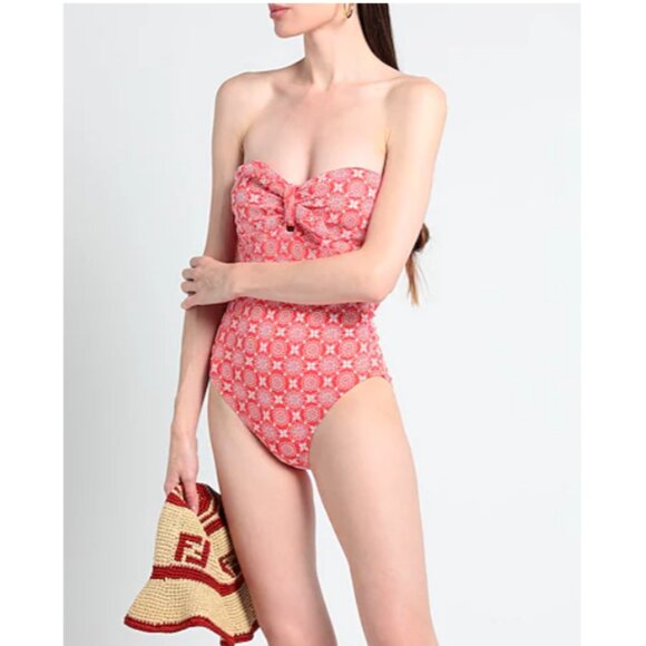 Brand New MICHAEL Michael Kors Tie Front One-Piece Swimsuit - Picture 3 of 15